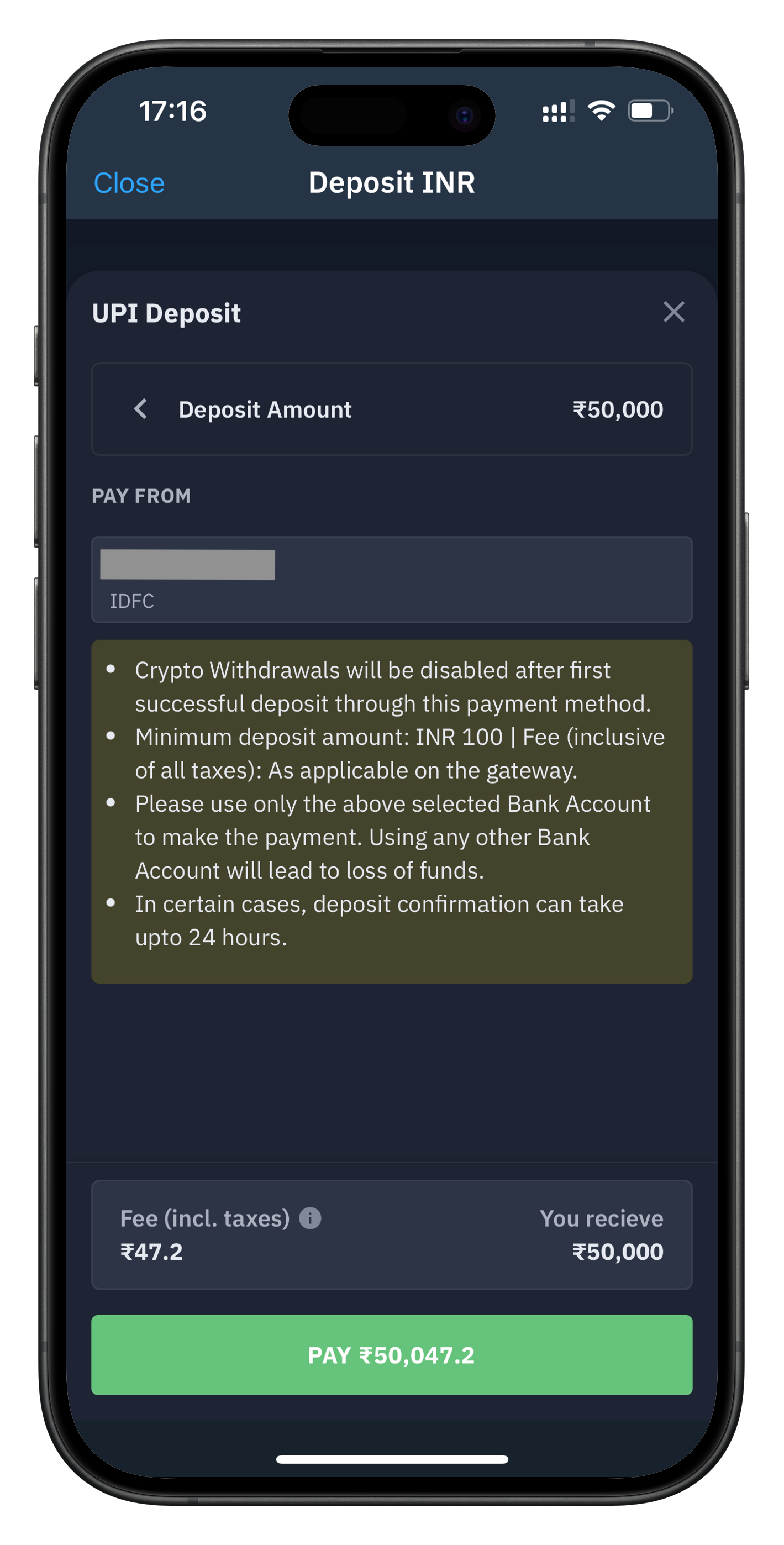 UPI deposit screenshot 3