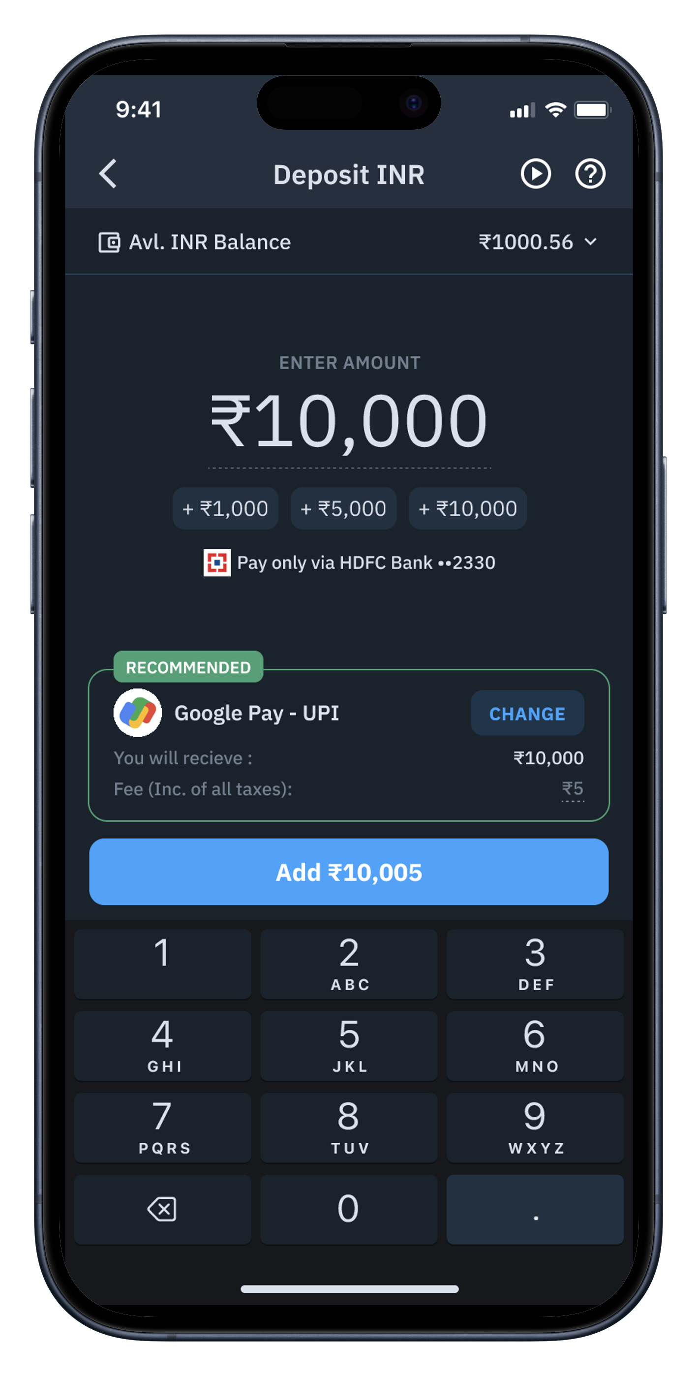 UPI deposit screenshot 2