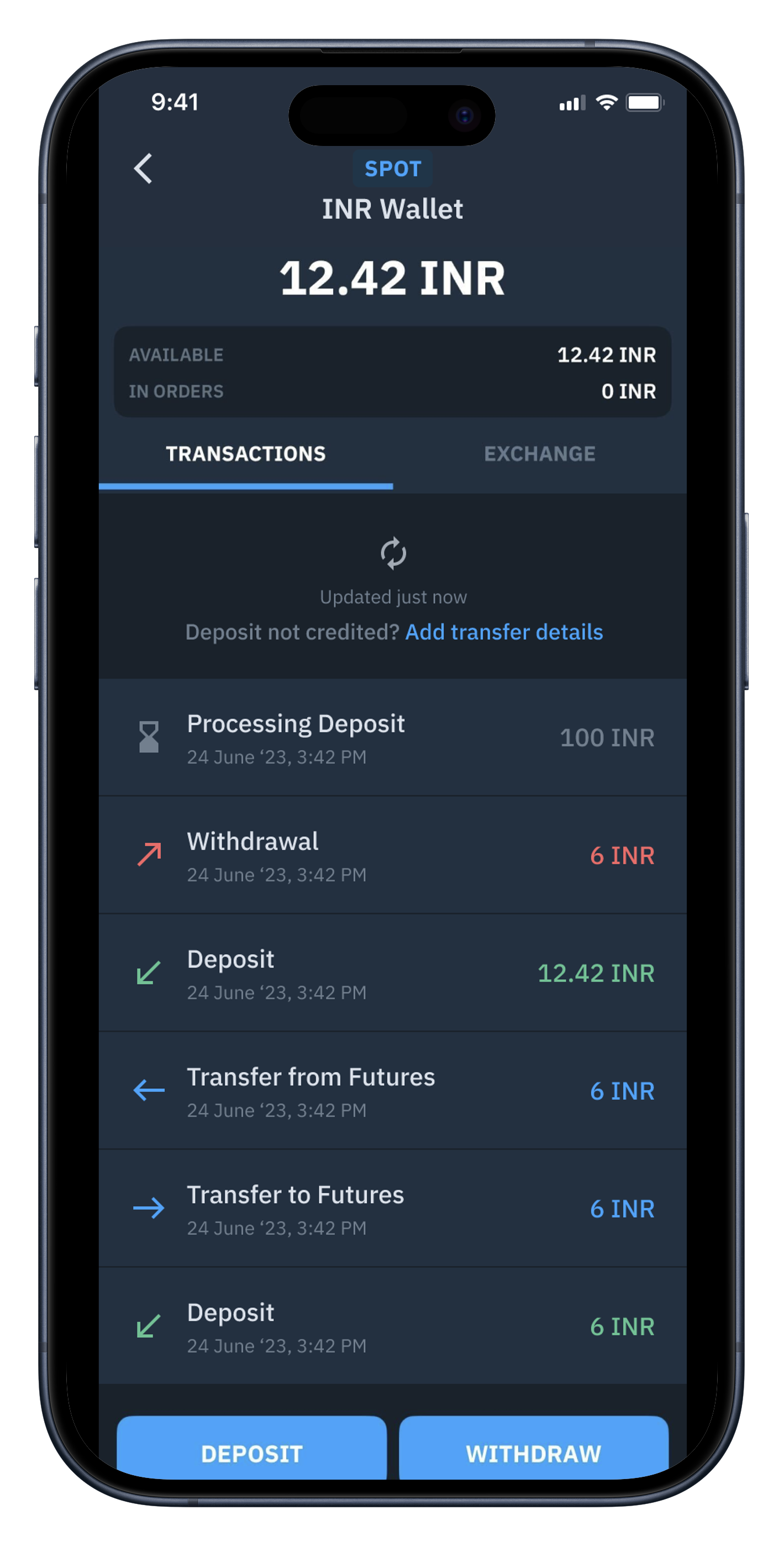 Add transfer details screenshot 1